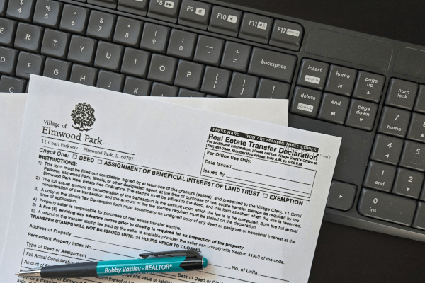 real estate transfer declaration reviewed by probate realtor