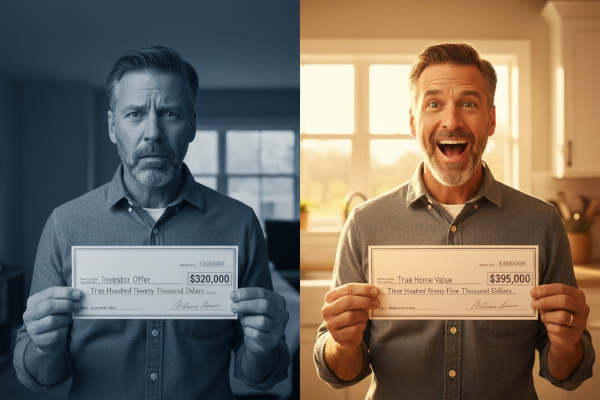 IL probate realtor comparison of cash vs market offer