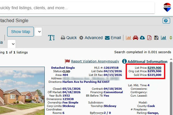 Inherited house sold as-is $25,000 above asking