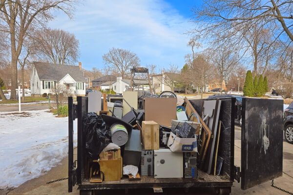 Estate cleanout process for belongings in an inherited Wood Dale home