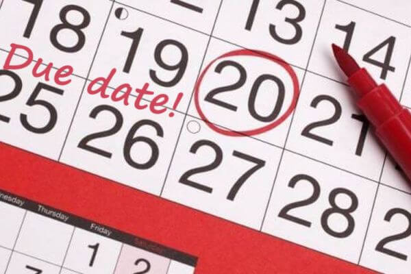 Calendar showing Illinois judicial foreclosure deadlines and Sheriff Sale dates